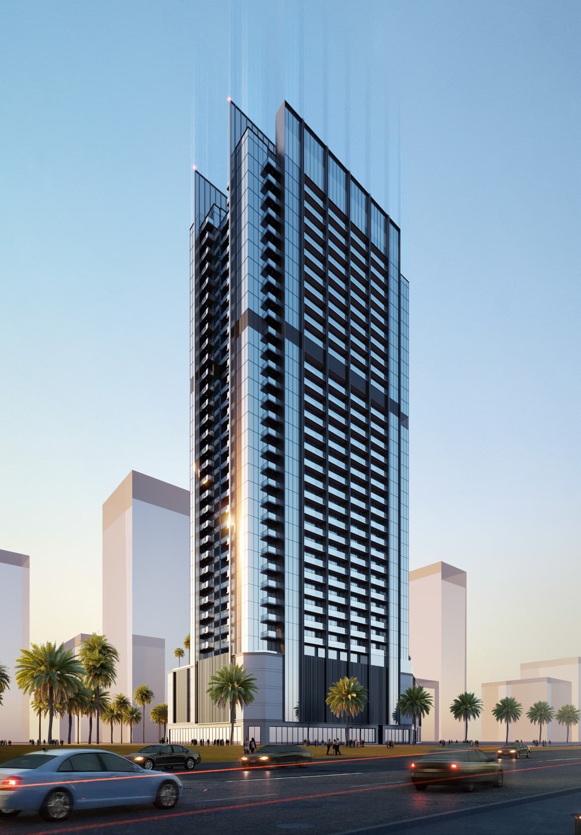 Jade Tower exterior view - Majan, Dubai - by Tiger Group