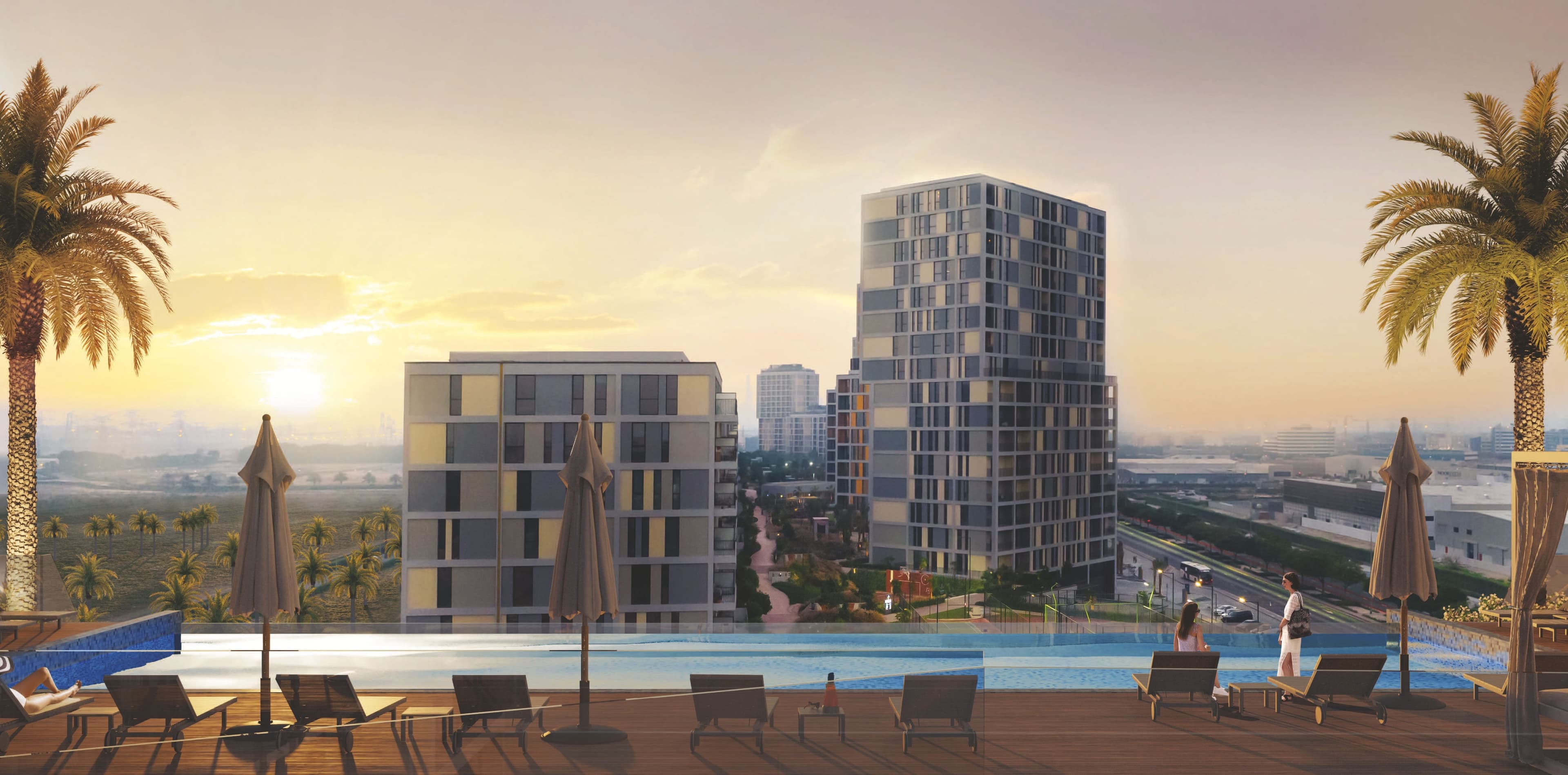 Jannat amenity Outdoor Seating Area - Dubai Production City, Dubai - by Deyaar