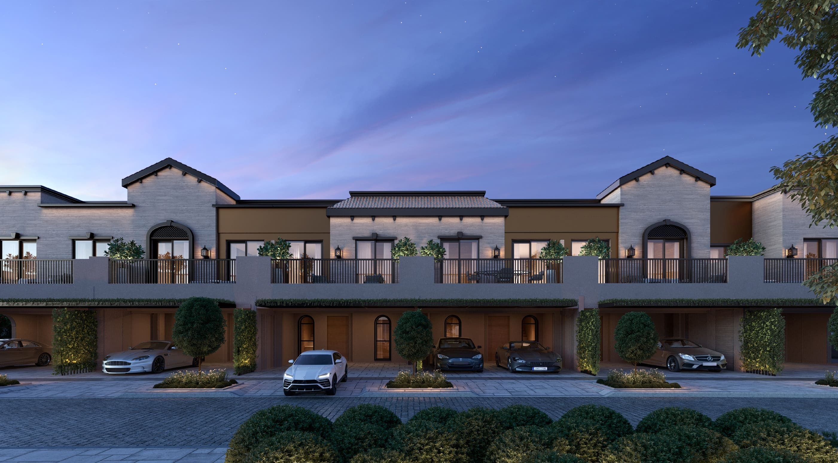 Jasmine Lane exterior view - Jumeirah Golf Estates, Dubai - by Durar Group