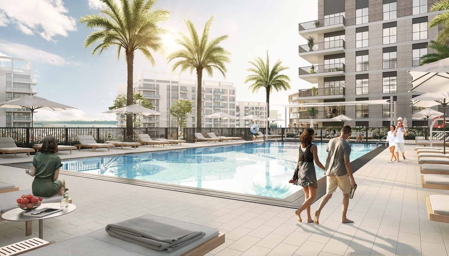 Jawaher Residences Maryam Island amenity Swimming Pool - Maryam Island, Dubai - by Eagle Hills