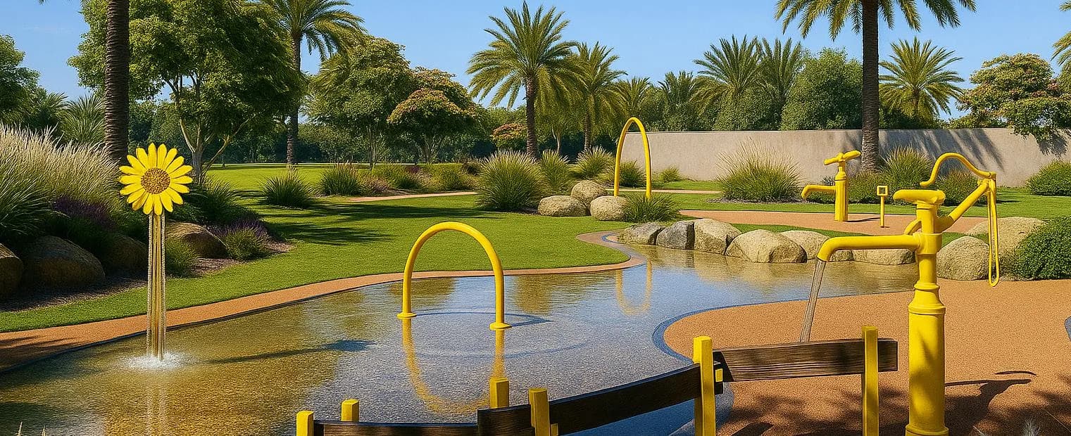 Jebel Sifah - Olive Farms amenity Kids’ Splash Zone & Water Play Areas - Muscat Governorate, Dubai - by Muriya