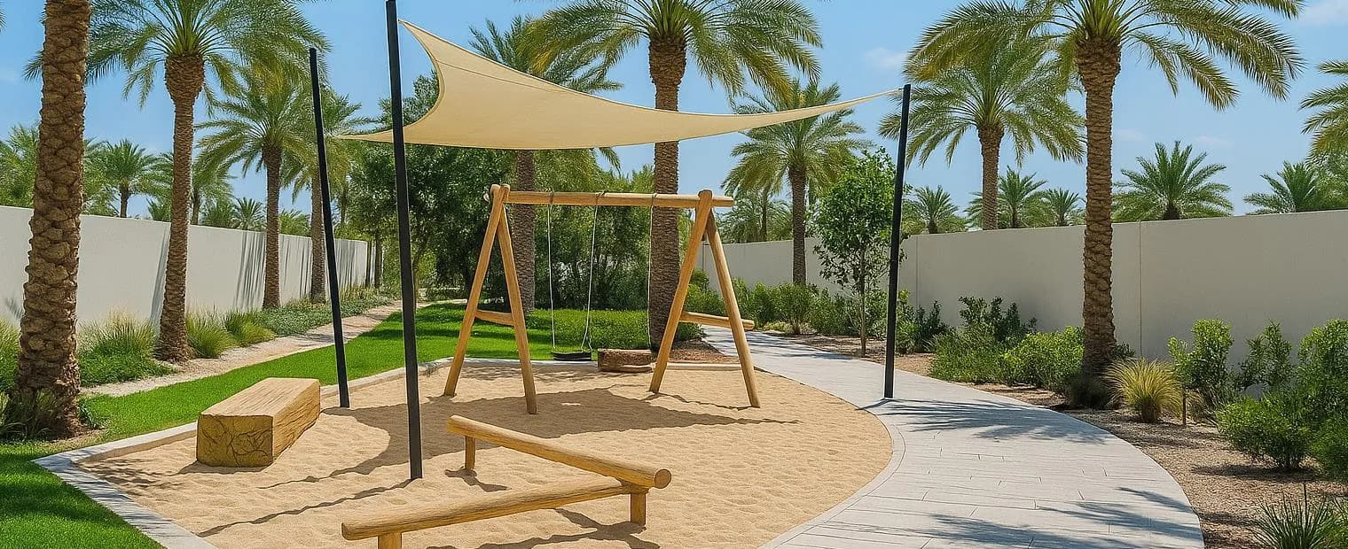 Jebel Sifah - Olive Farms amenity Shaded Nature Playgrounds - Muscat Governorate, Dubai - by Muriya