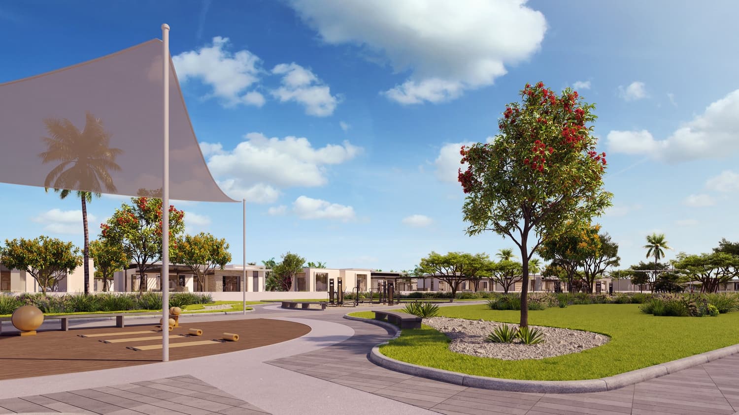 Jebel Sifah - Raya amenity Shaded Yoga Retreat - Muscat Governorate, Dubai - by Muriya