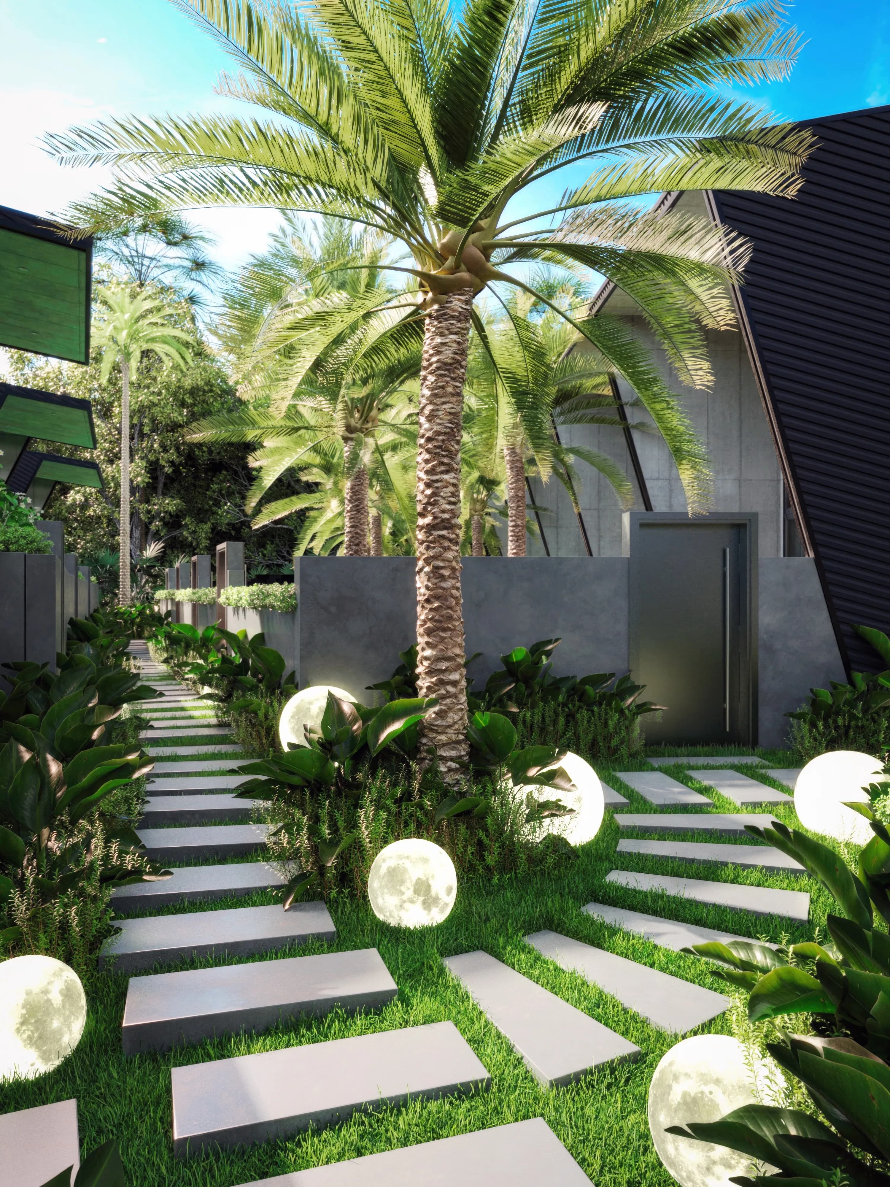 Jey Grey Residence amenity Garden Area - Bali, Dubai - by DM Projects