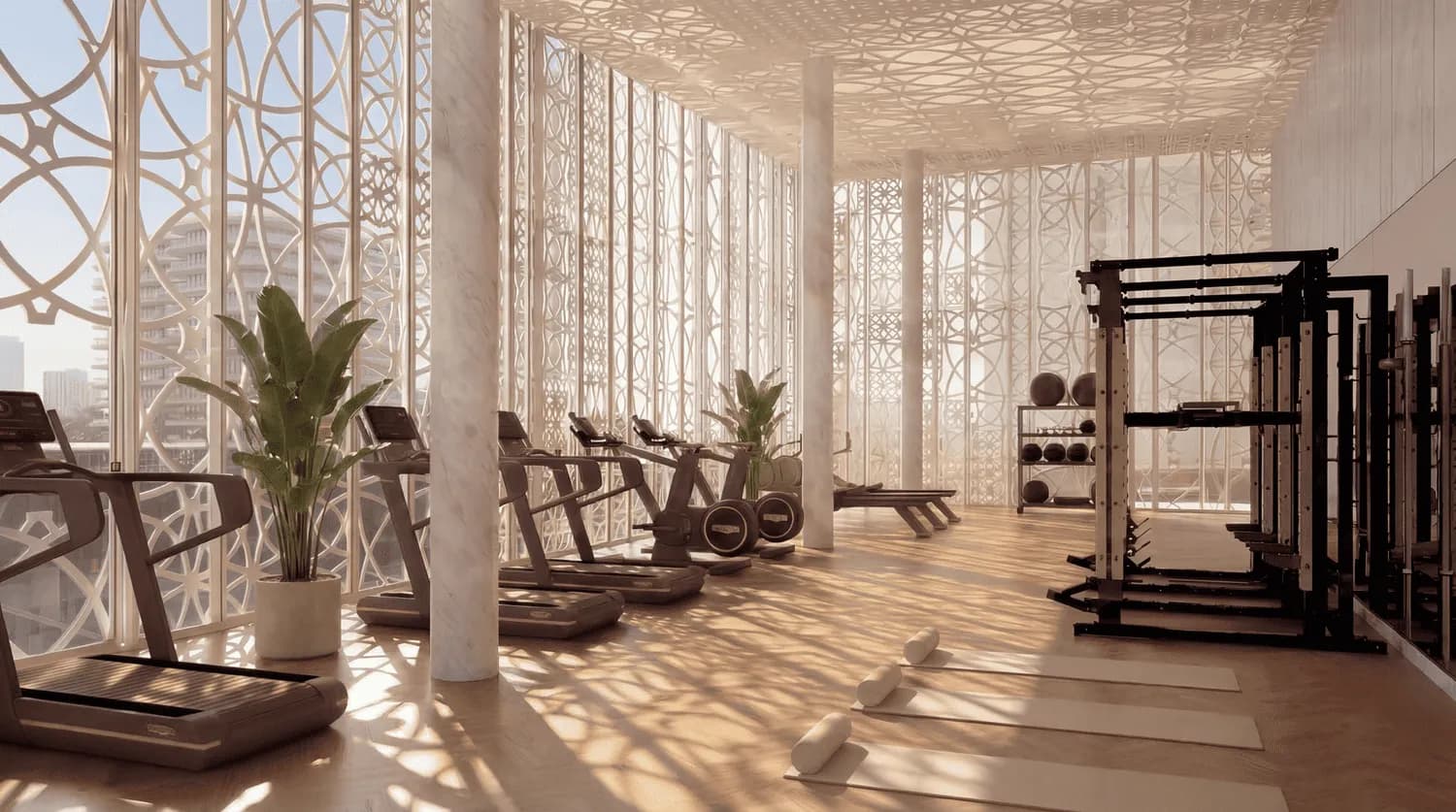 John Richmond District amenity State-of-the-Art Gym in Discovery Gardens, Dubai, by MIRA Developments