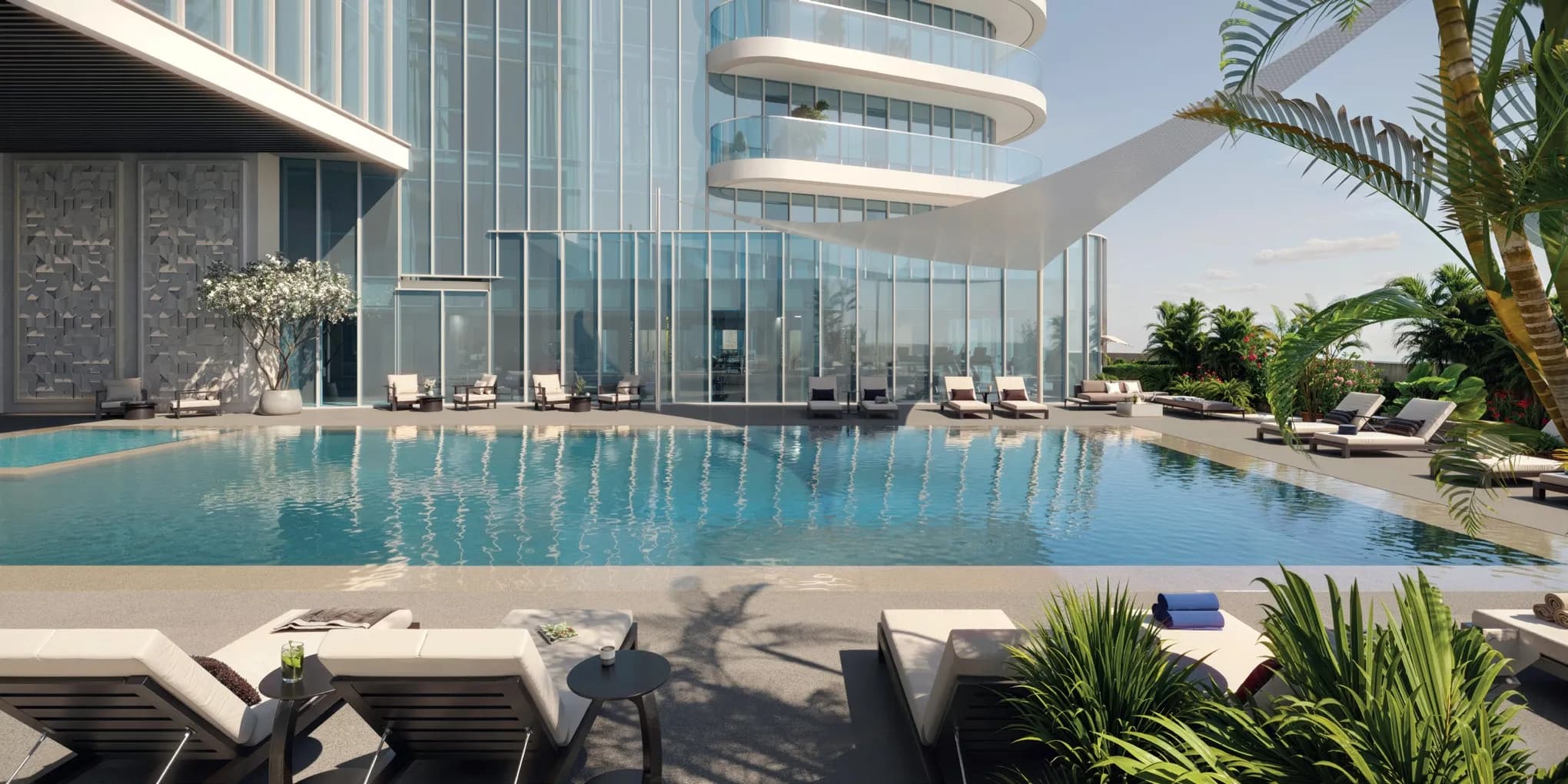 Joud Tower amenity Swimming Pool - Al Mamzar-1, Dubai - by Albatha Real Estate