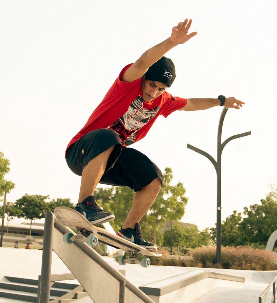 Jouri Hills amenity Skate Park in Jumeirah Golf Estates, Dubai, by Arada