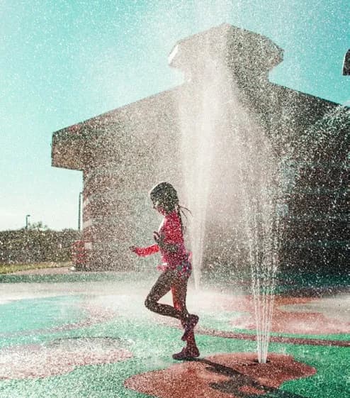 Juman 3 amenity Splash Pad in Abu Dhabi, by ICT Real Estate Development