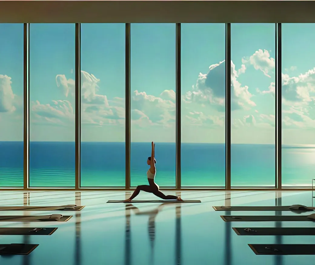 Juman 3 amenity Yoga Studio in Abu Dhabi, by ICT Real Estate Development