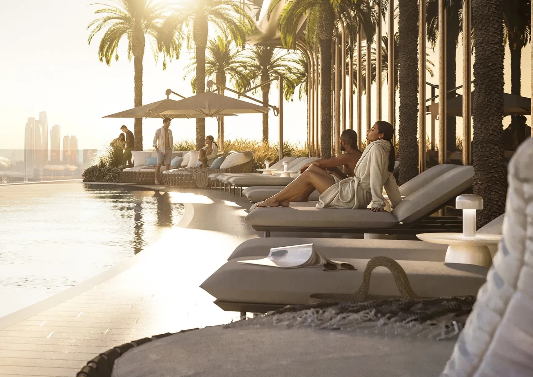 Jumeirah Residences at Al Maryah Island amenity Sky Pool Deck - Abu Dhabi, Dubai - by Emirates Developments