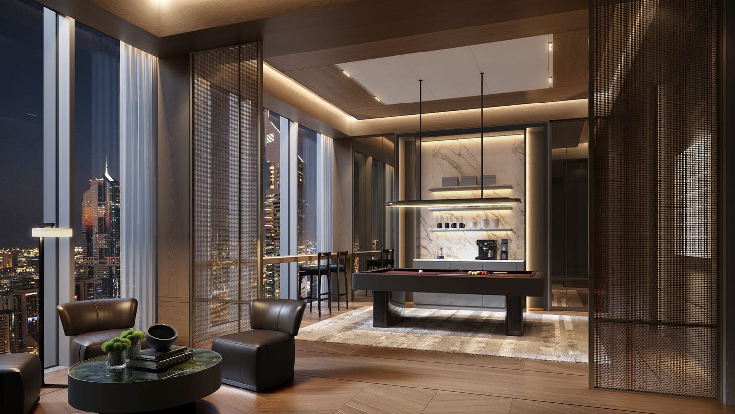 Jumeirah Residences Emirates Towers amenity Gaming Room - DIFC (Dubai International Financial Center), Dubai - by Meraas