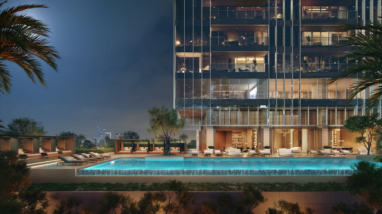 Jumeirah Residences Emirates Towers amenity Infinity Pool - DIFC (Dubai International Financial Center), Dubai - by Meraas