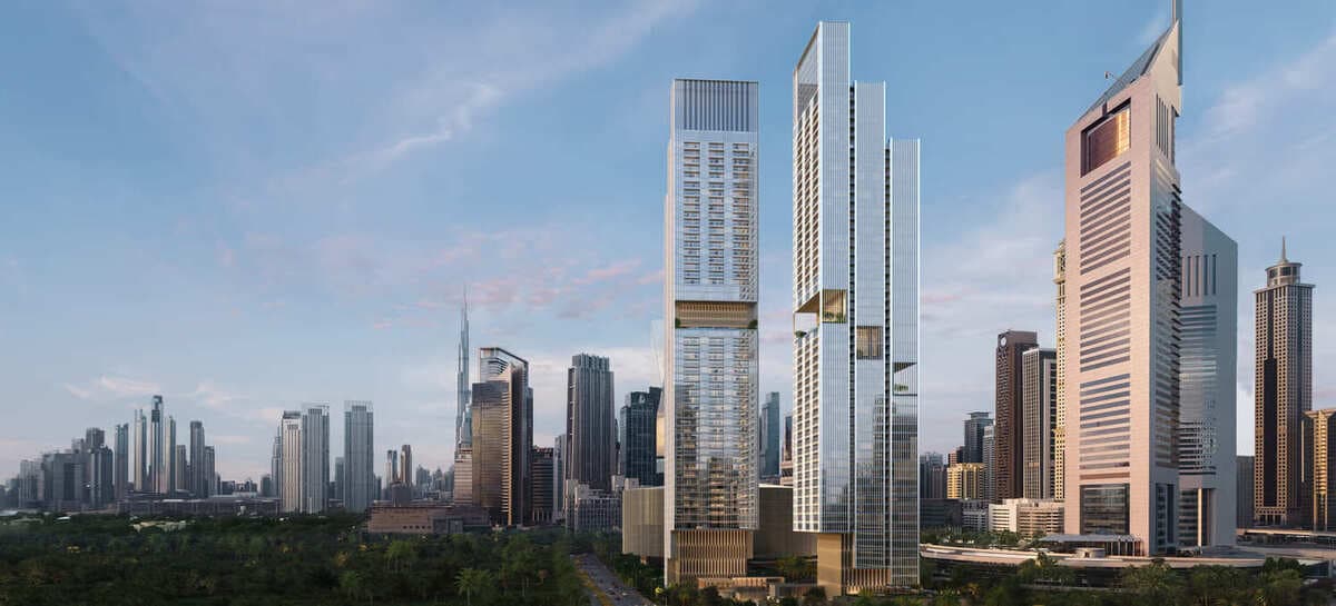Jumeirah Residences Emirates Towers exterior view - DIFC (Dubai International Financial Center), Dubai - by Meraas