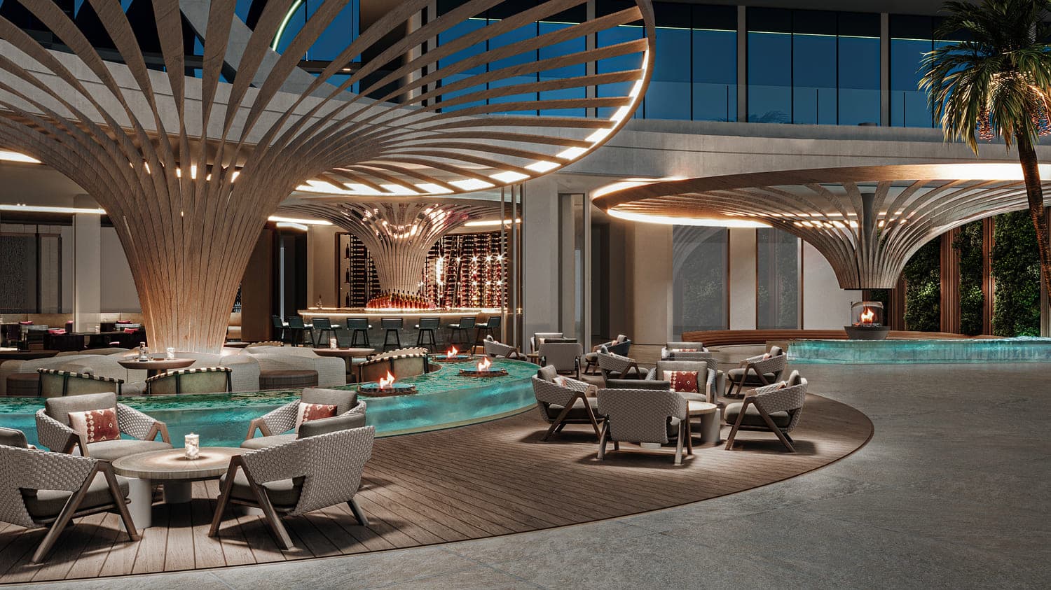JW Marriott Residences and Resort amenity Bar Zone - Al Marjan Island, Dubai - by WOW Resorts