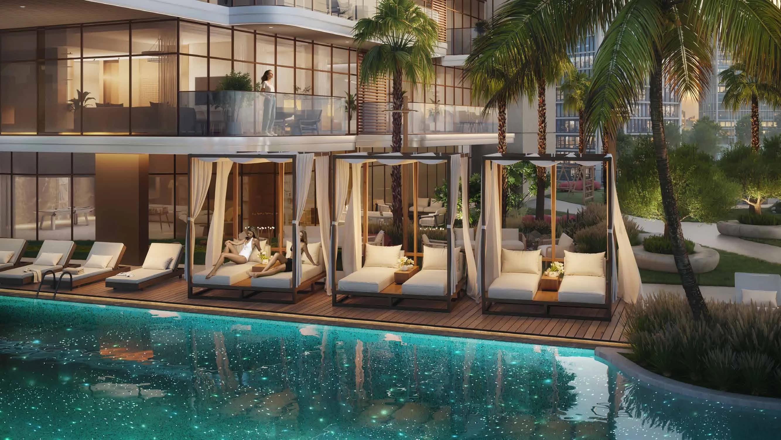 Kaia Residences amenity Crystal Infinity Pool - Dubai Islands, Dubai - by Amwaj Development