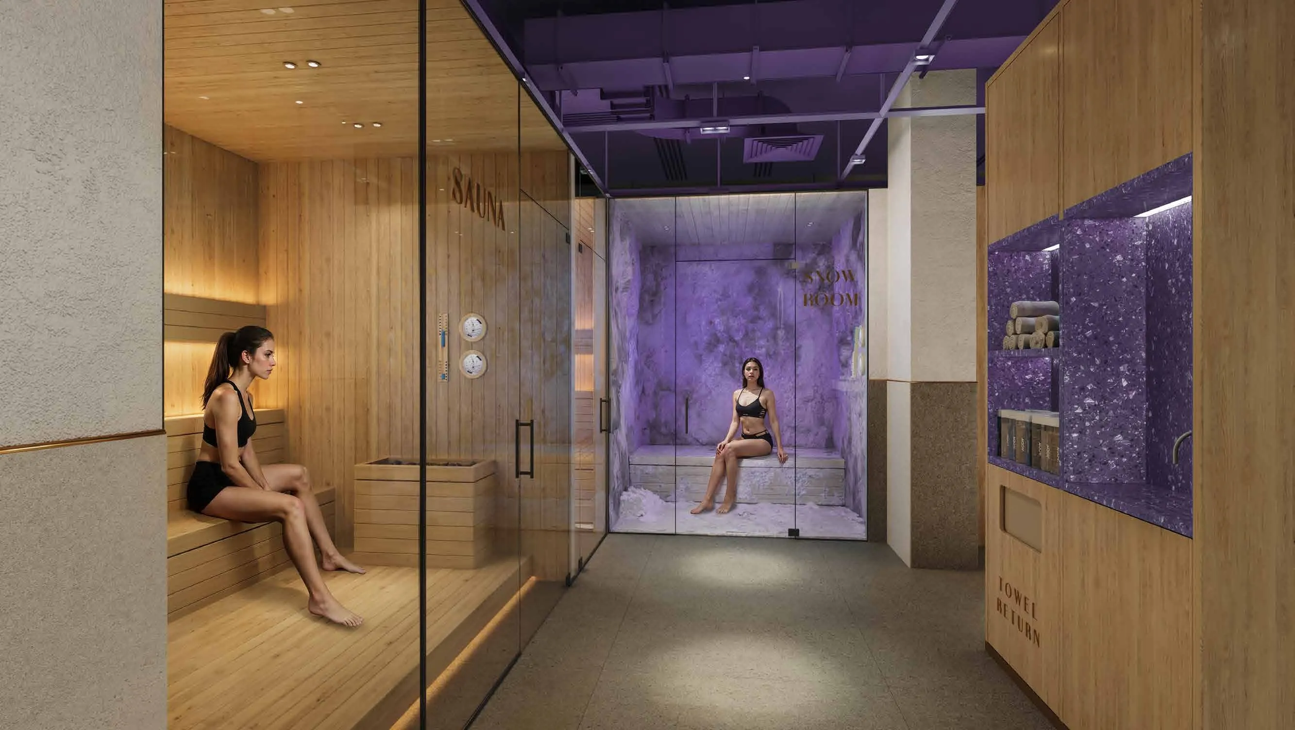Kaia Residences amenity Female Spa (Sauna, Steam & Snow Rooms) - Dubai Islands, Dubai - by Amwaj Development