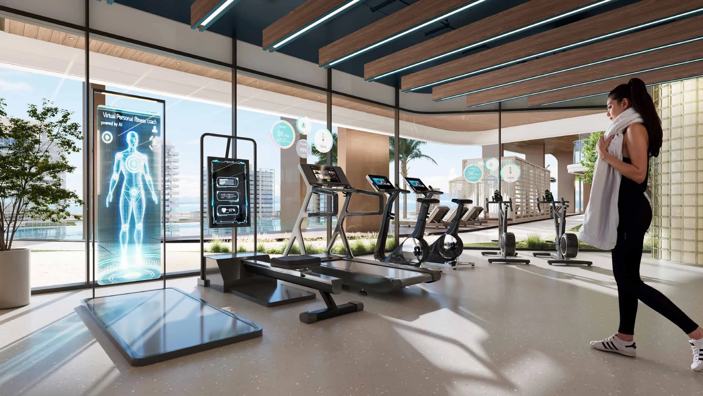 Kaia Residences amenity Fully Equipped Gym - Dubai Islands, Dubai - by Amwaj Development