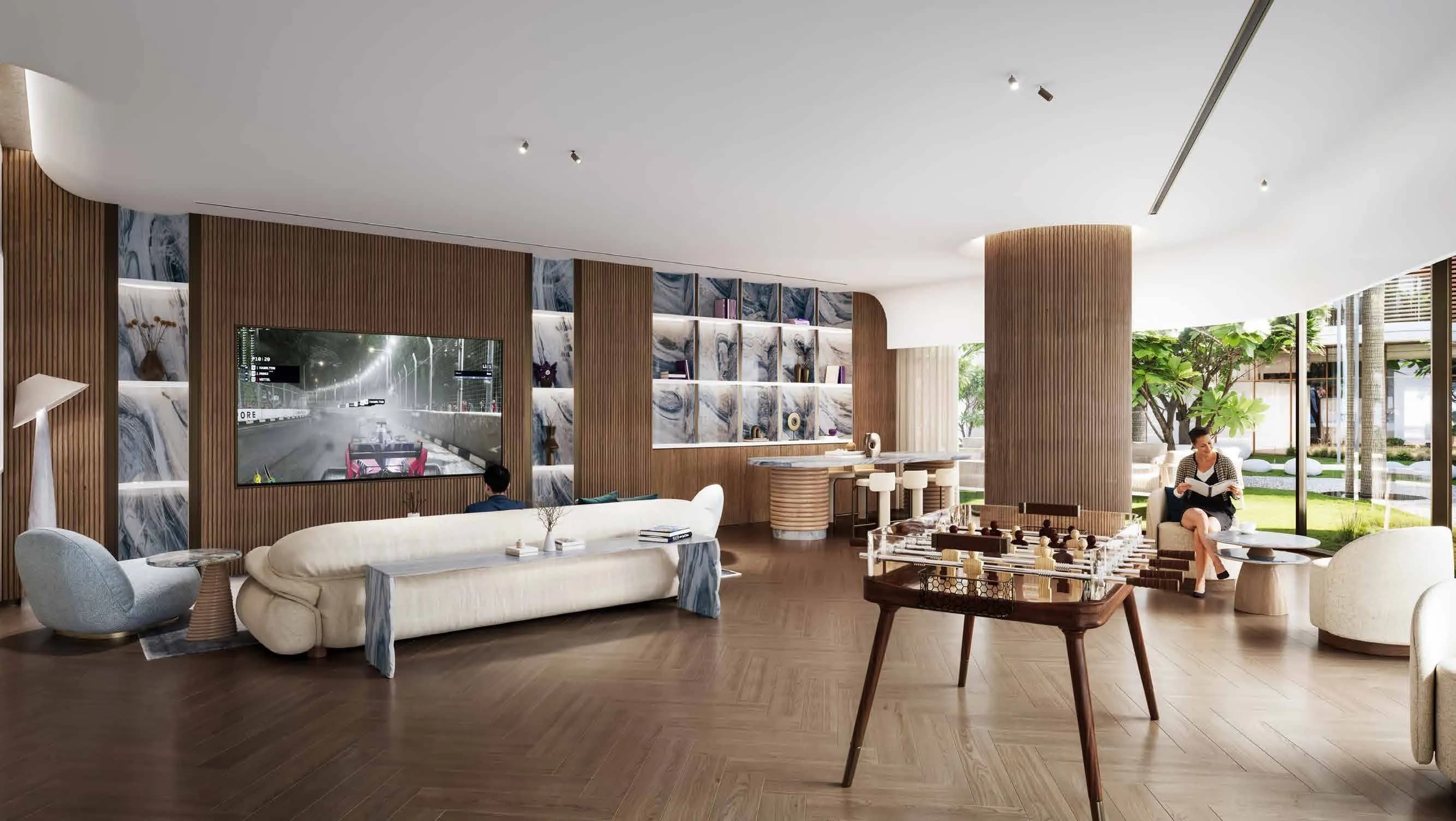Kaia Residences amenity Gaming Lounge - Dubai Islands, Dubai - by Amwaj Development