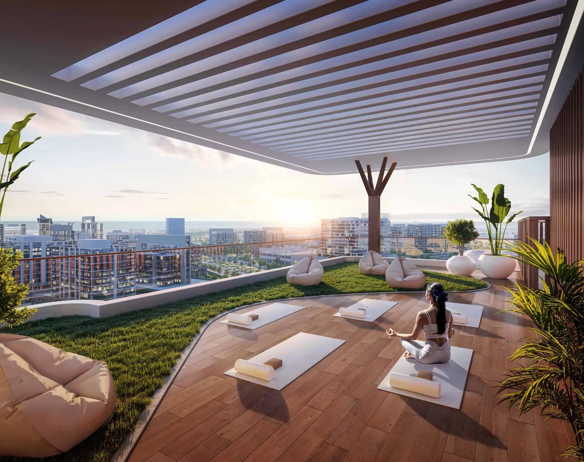 Kaia Residences amenity Yoga Rooftop - Dubai Islands, Dubai - by Amwaj Development