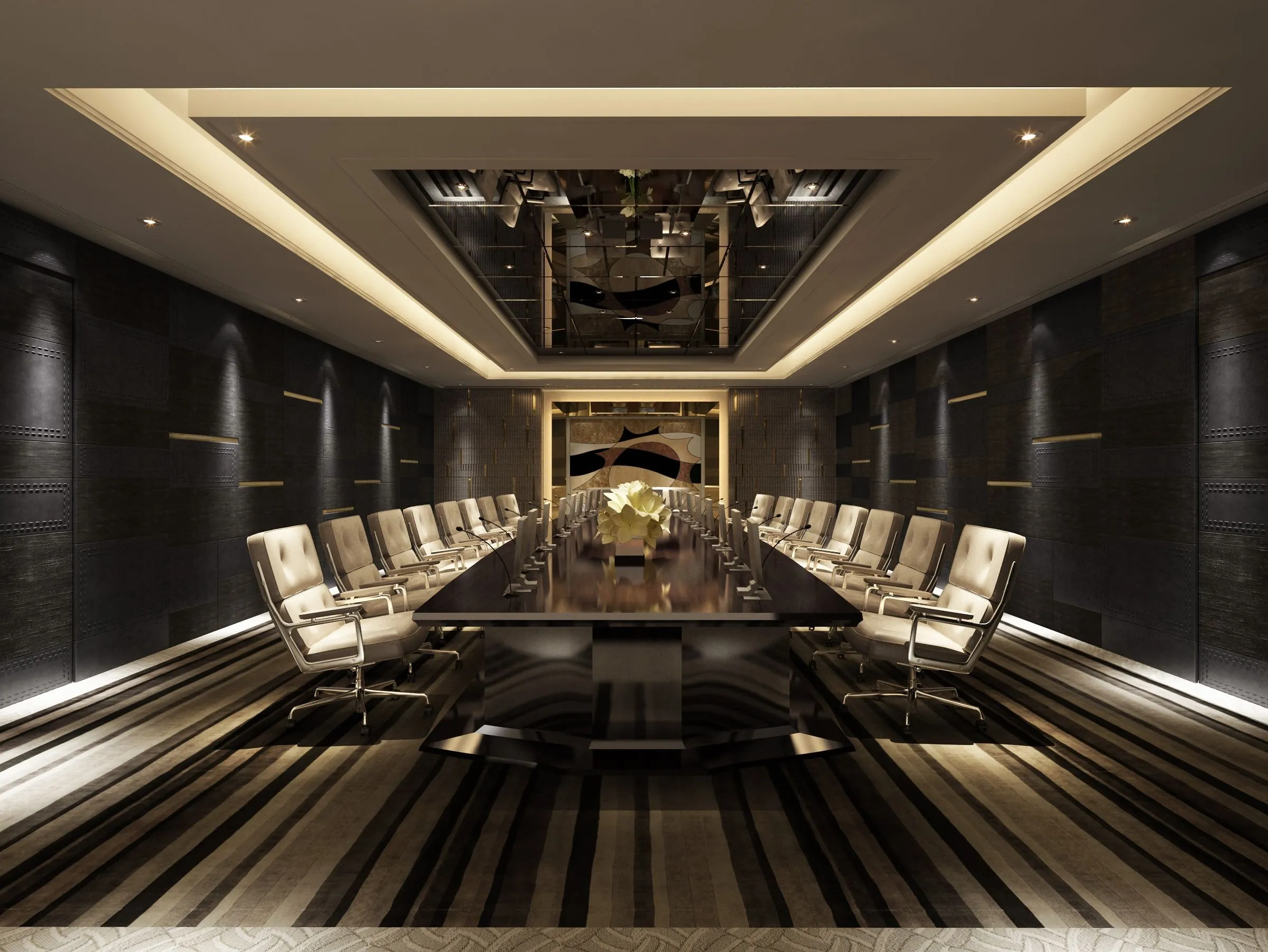 Karl Lagerfeld Beach Residences amenity Business Lounge & Meeting Room - Al Marjan Island, Dubai - by Aark Developers