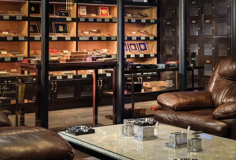 Karl Lagerfeld Beach Residences amenity Cigar Room & Humidor - Al Marjan Island, Dubai - by Aark Developers