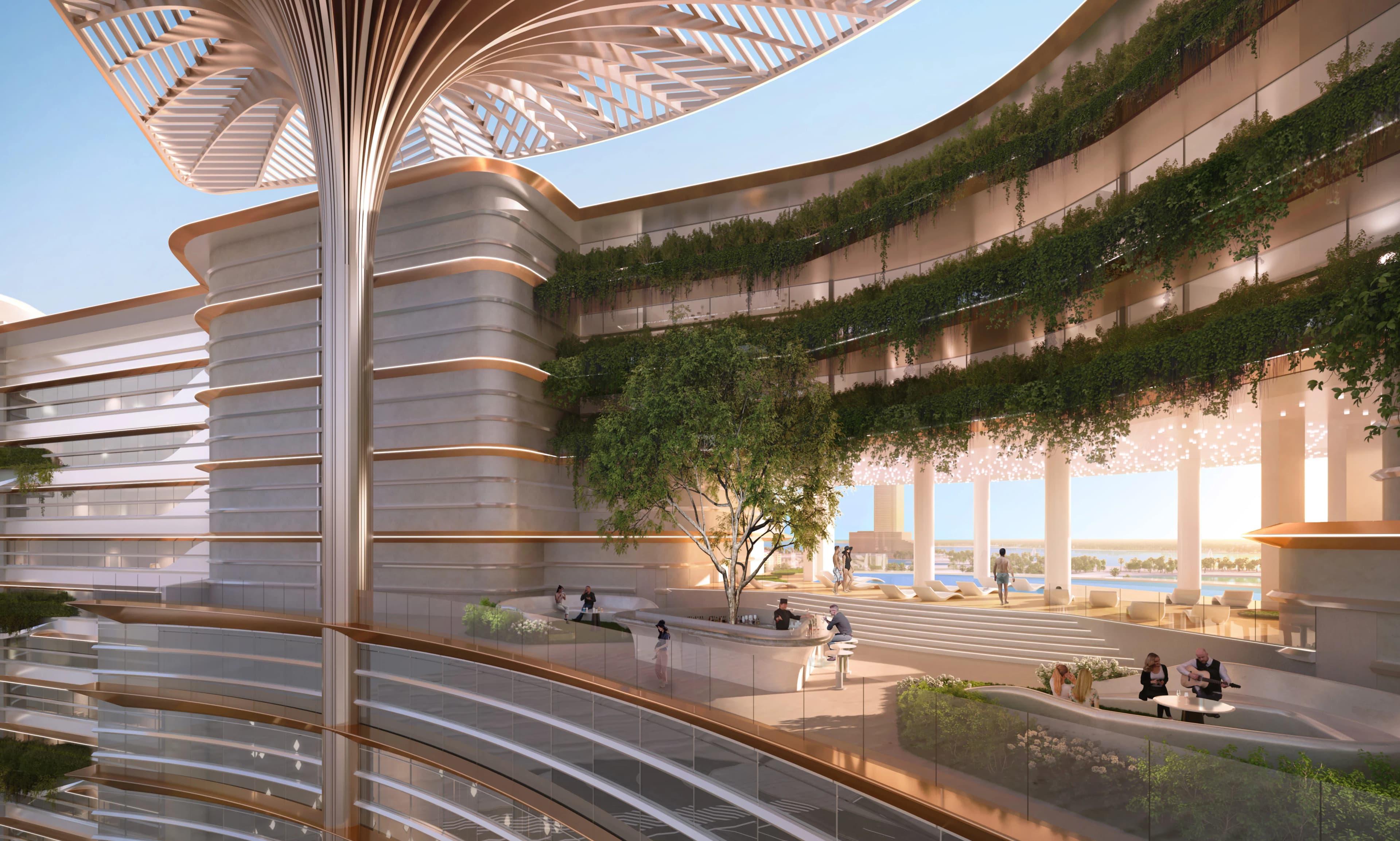 Karl Lagerfeld Beach Residences amenity Japanese Sky Garden - Al Marjan Island, Dubai - by Aark Developers
