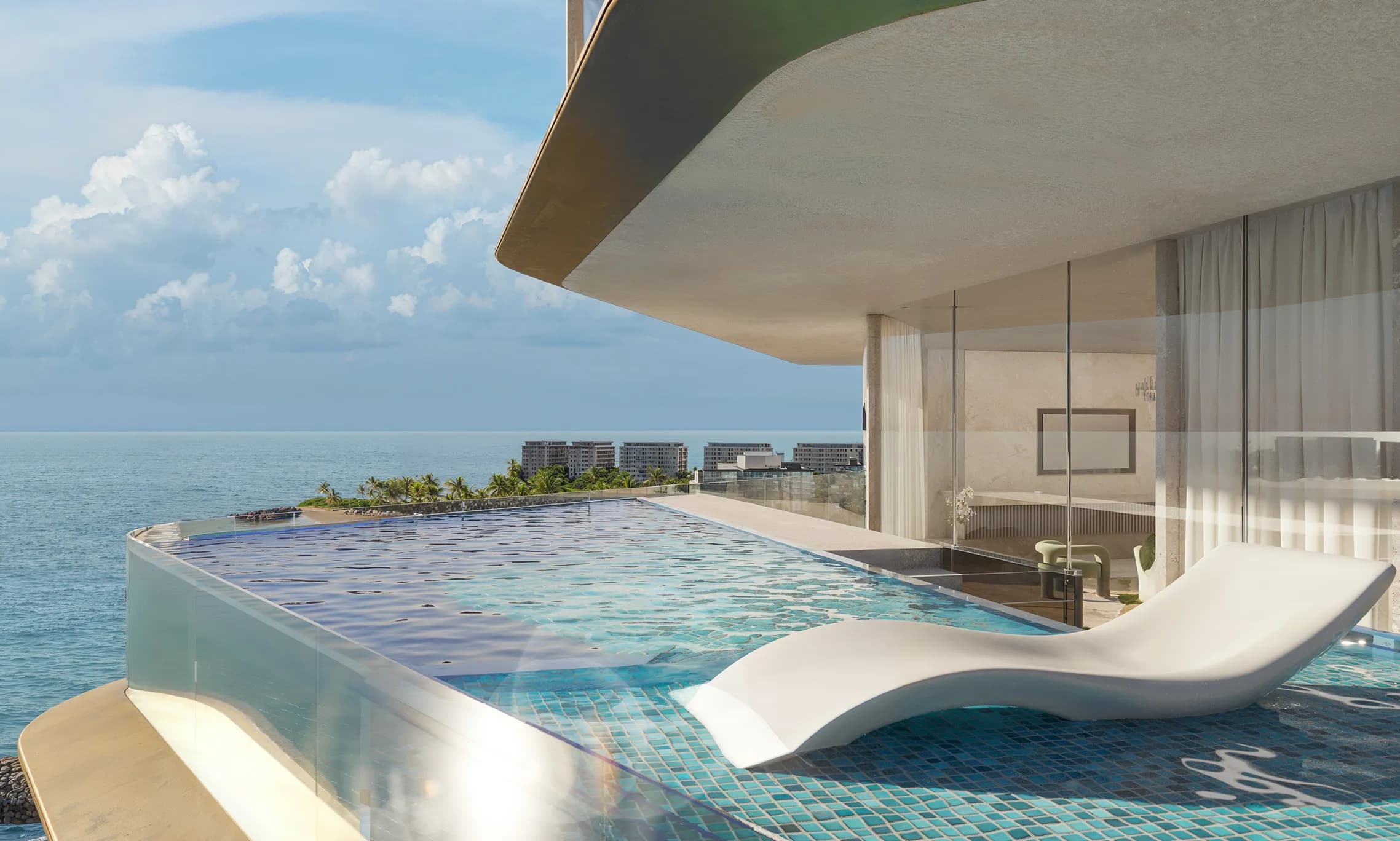 Karl Lagerfeld Beach Residences amenity Private Pools - Al Marjan Island, Dubai - by Aark Developers