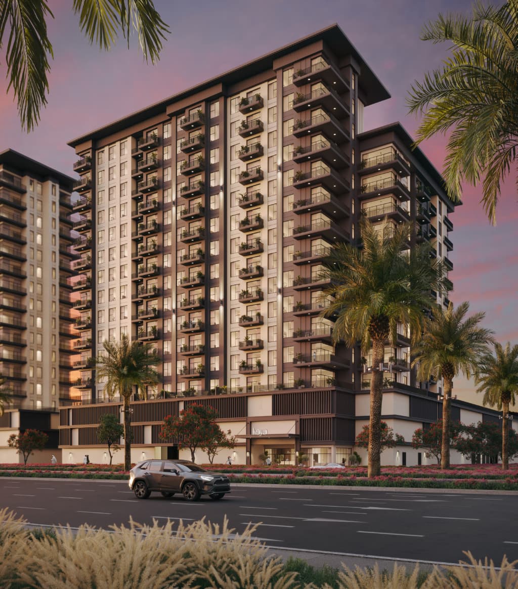 Kaya exterior view - Town Square, Dubai - by Nshama Group