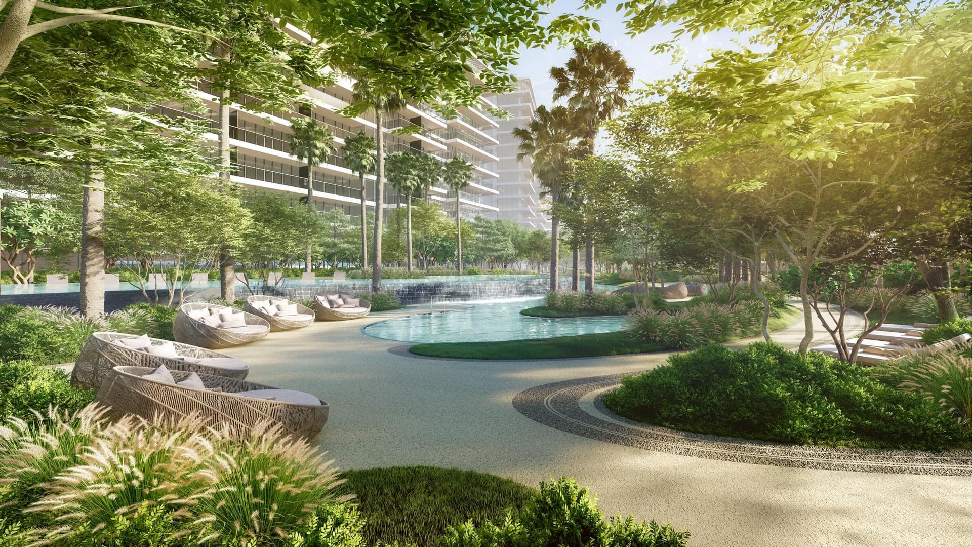Kempinski Residences amenity Sunset Terrace in Al Jaddaf, Dubai, by Swiss Property