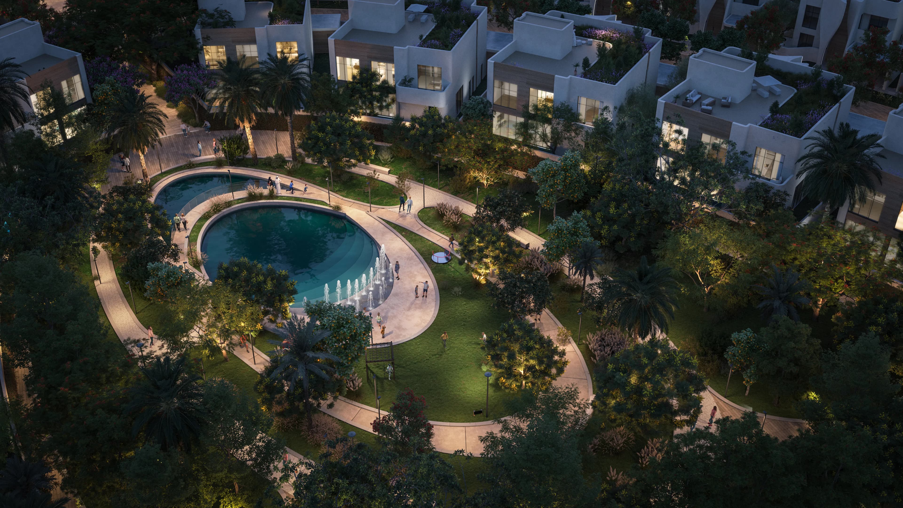 Khalid Bin Sultan City amenity Community Parks - Al Rowdat Suburb, Dubai - by BEEAH Group