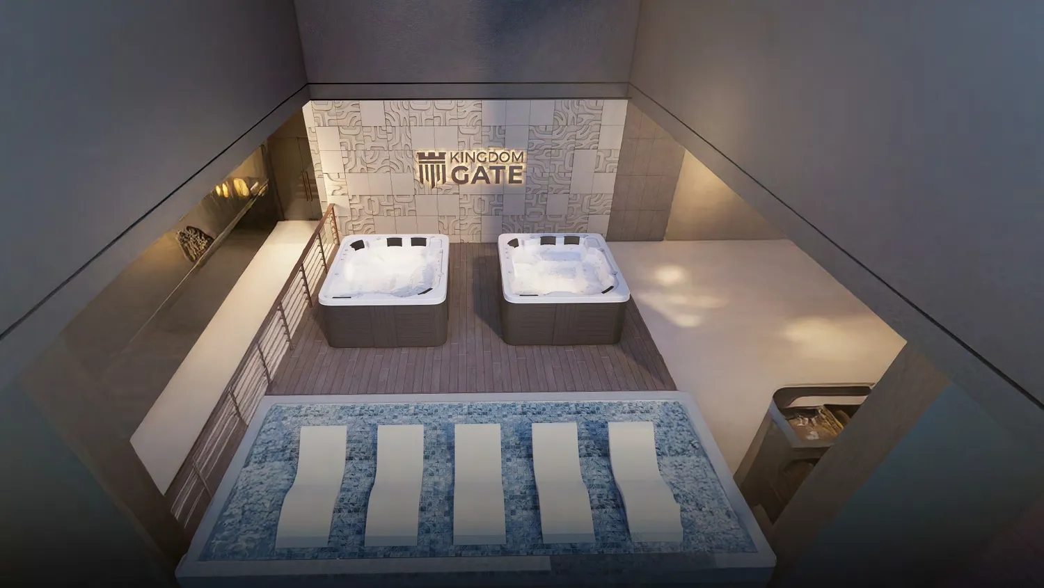 Kingdom Gate amenity Outdoor Jacuzzi - Jabal Ali, Dubai - by Kingdom By MAG