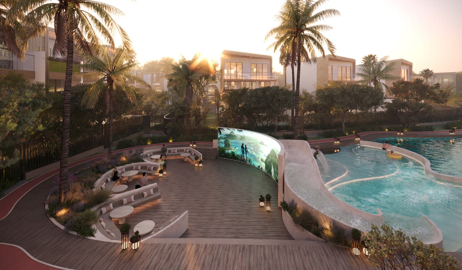 Knightsbridge amenity Outdoor Cinema - MBR District 11 (Meydan South), Dubai - by Leos