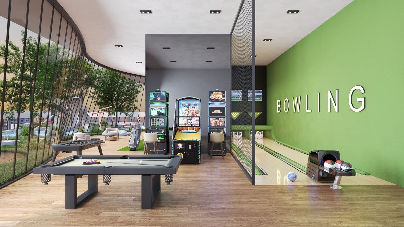 Kyoto by ORO24 amenity Arcade, Bowling & Pool Table - Arjan, Dubai - by ORO 24