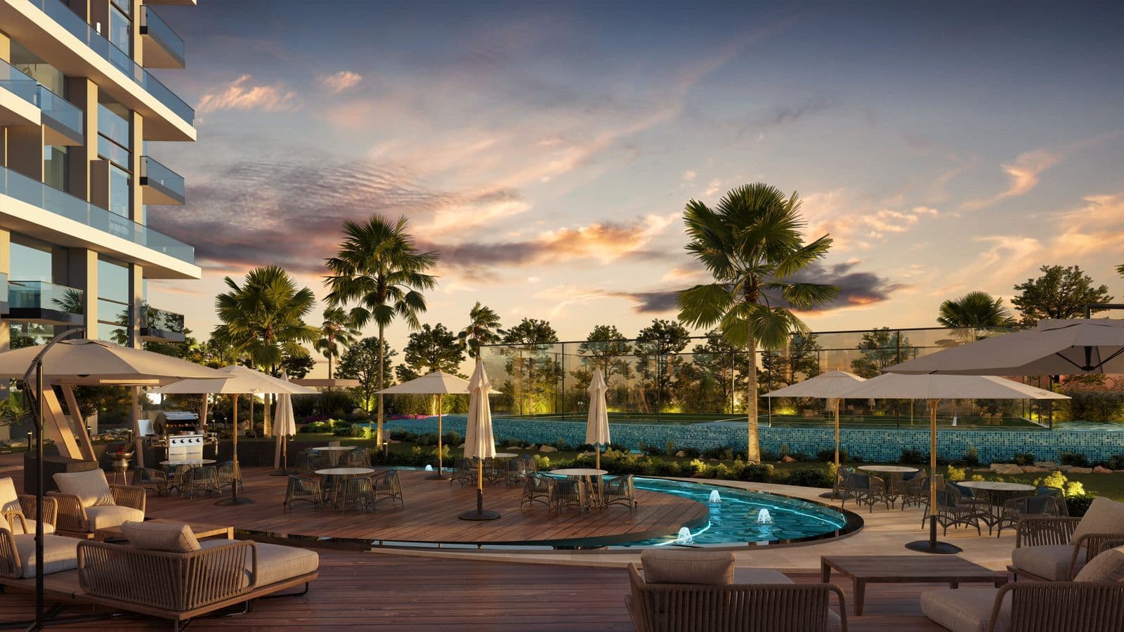 Kyoto by ORO24 amenity Barbecue Deck - Arjan, Dubai - by ORO 24