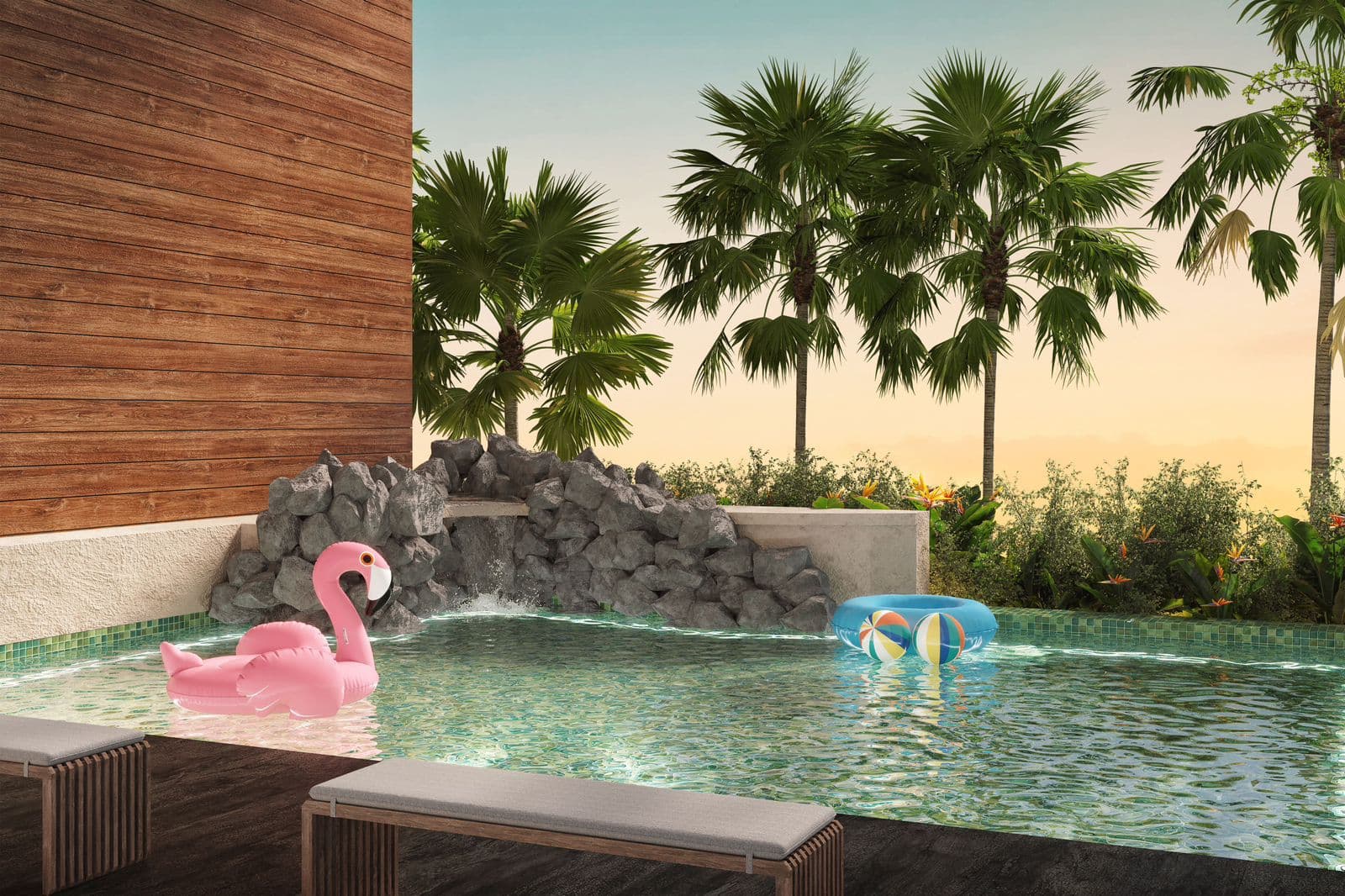 Kyoto by ORO24 amenity Kids Pool - Arjan, Dubai - by ORO 24