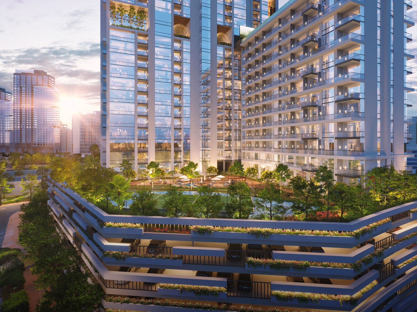 Kyoto by ORO24 amenity Landscape - Arjan, Dubai - by ORO 24
