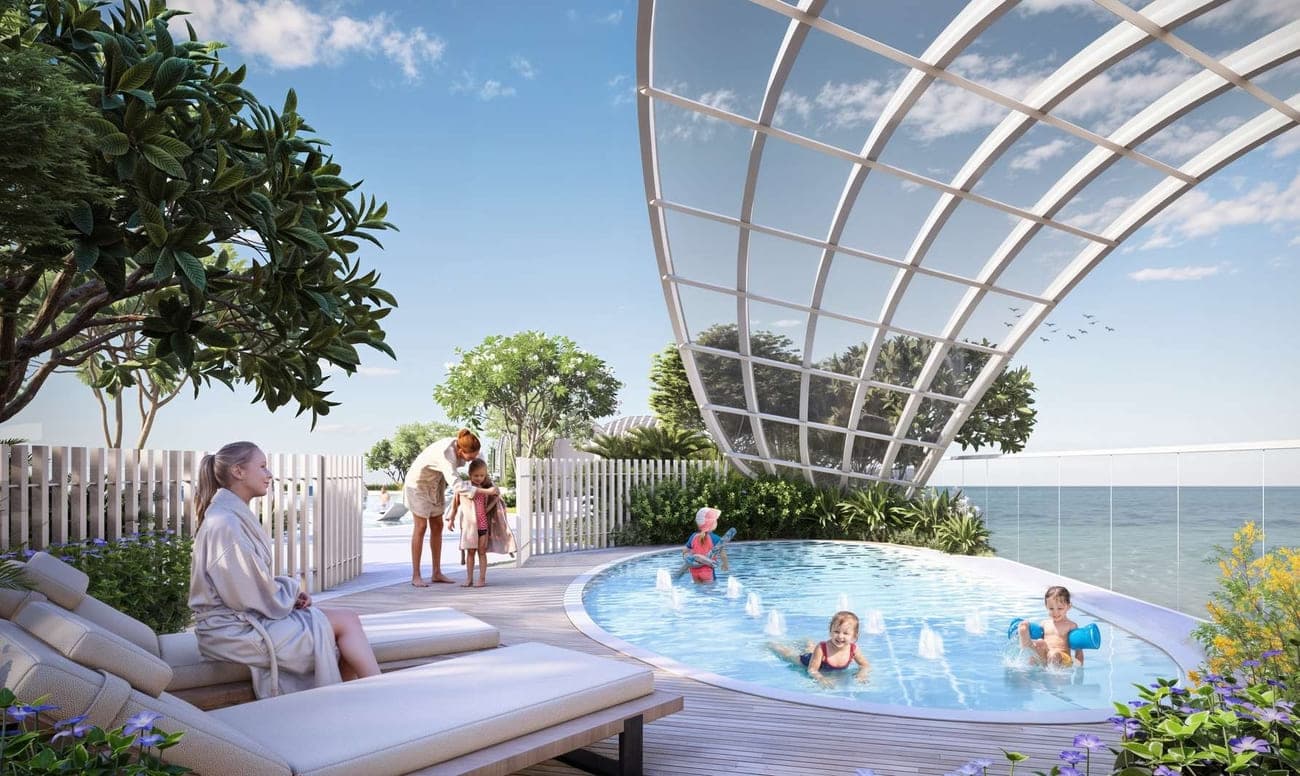 La Mazzoni amenity Kids Pool & Kids Play Area - Al Marjan Island, Dubai - by The Luxe