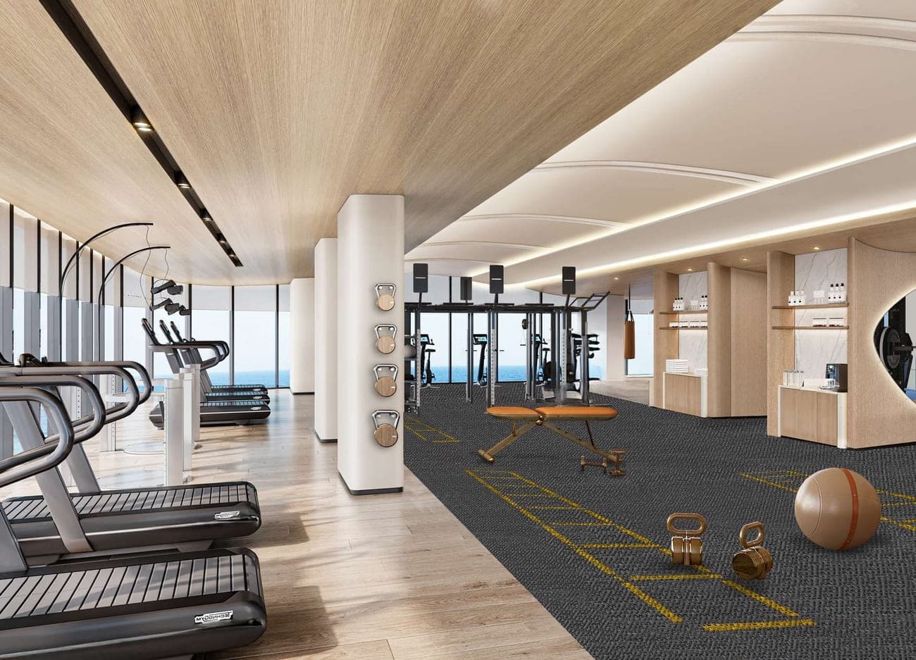 La Mazzoni amenity State-Of-The-Art Fitness - Al Marjan Island, Dubai - by The Luxe