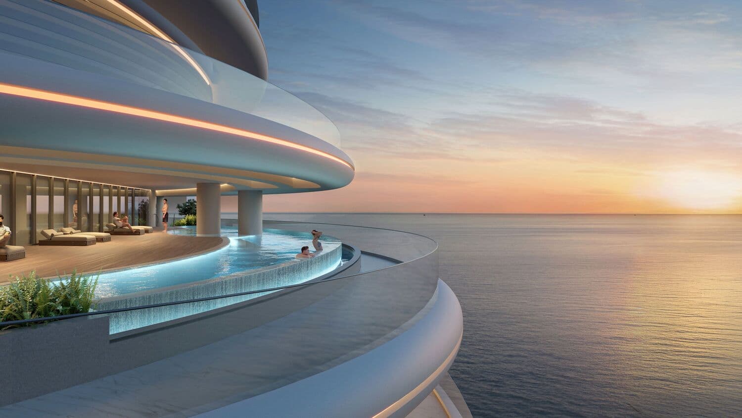 La Mer by Elie Saab amenity Sky Pool & Deck - Al Marjan Island, Dubai - by ARTE Developments
