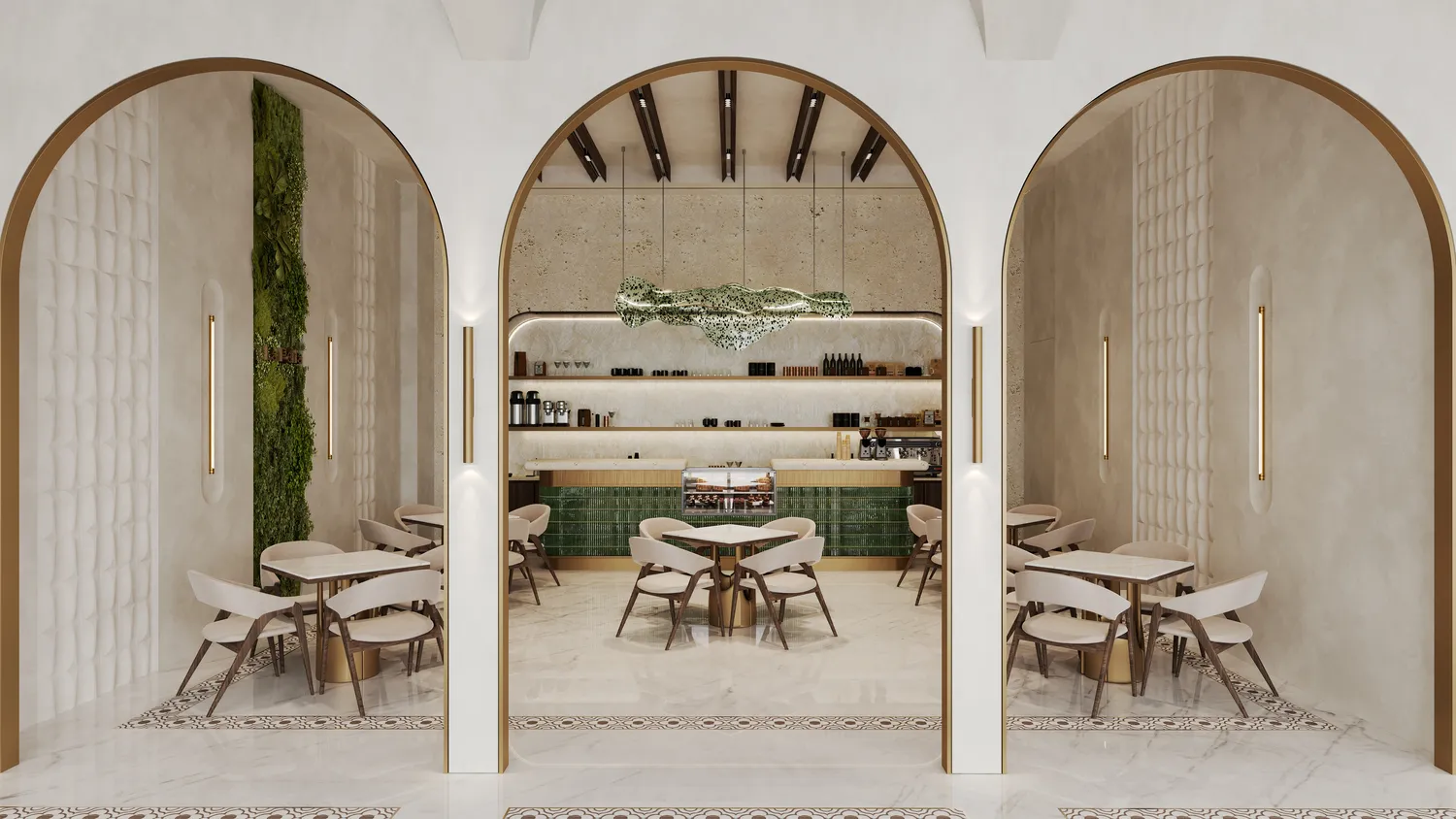 La Perla amenity Cafe - Al Marjan Island, Dubai - by BNW Developments
