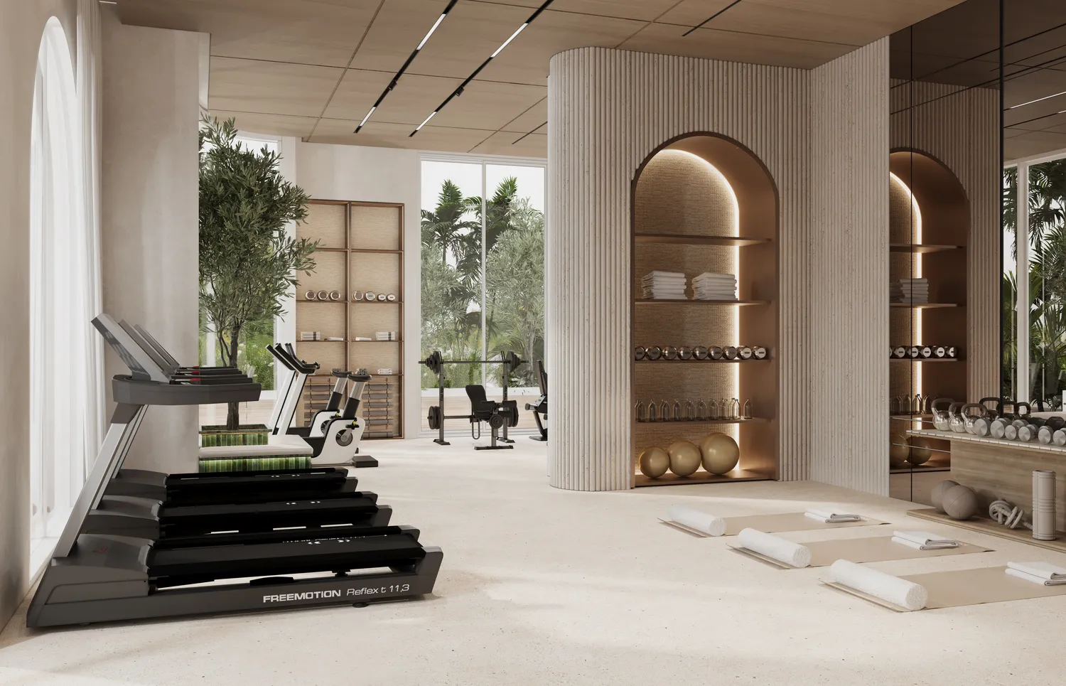 La Perla amenity State-of-the-art Gym - Al Marjan Island, Dubai - by BNW Developments