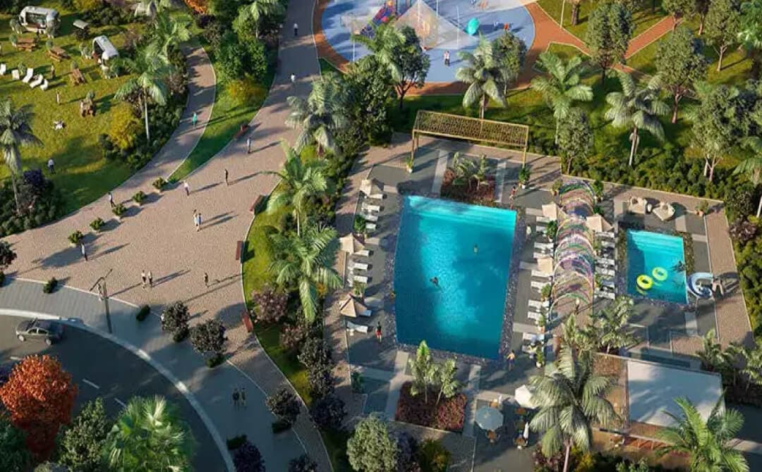 La Violetta 2 amenity Outdoor Pool - The Villa, Dubai - by Dubai Properties
