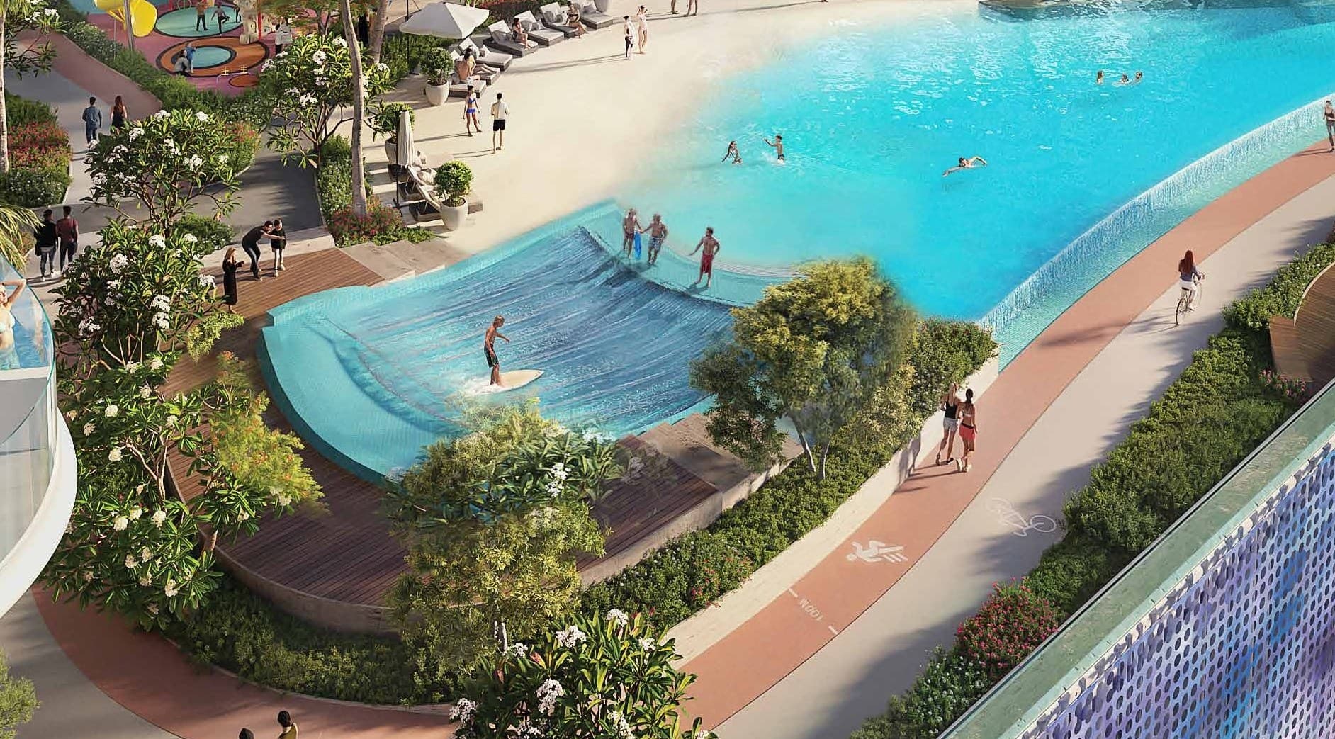 Laguna Residence amenity Surf And Slide - City Of Arabia, Dubai - by One Development