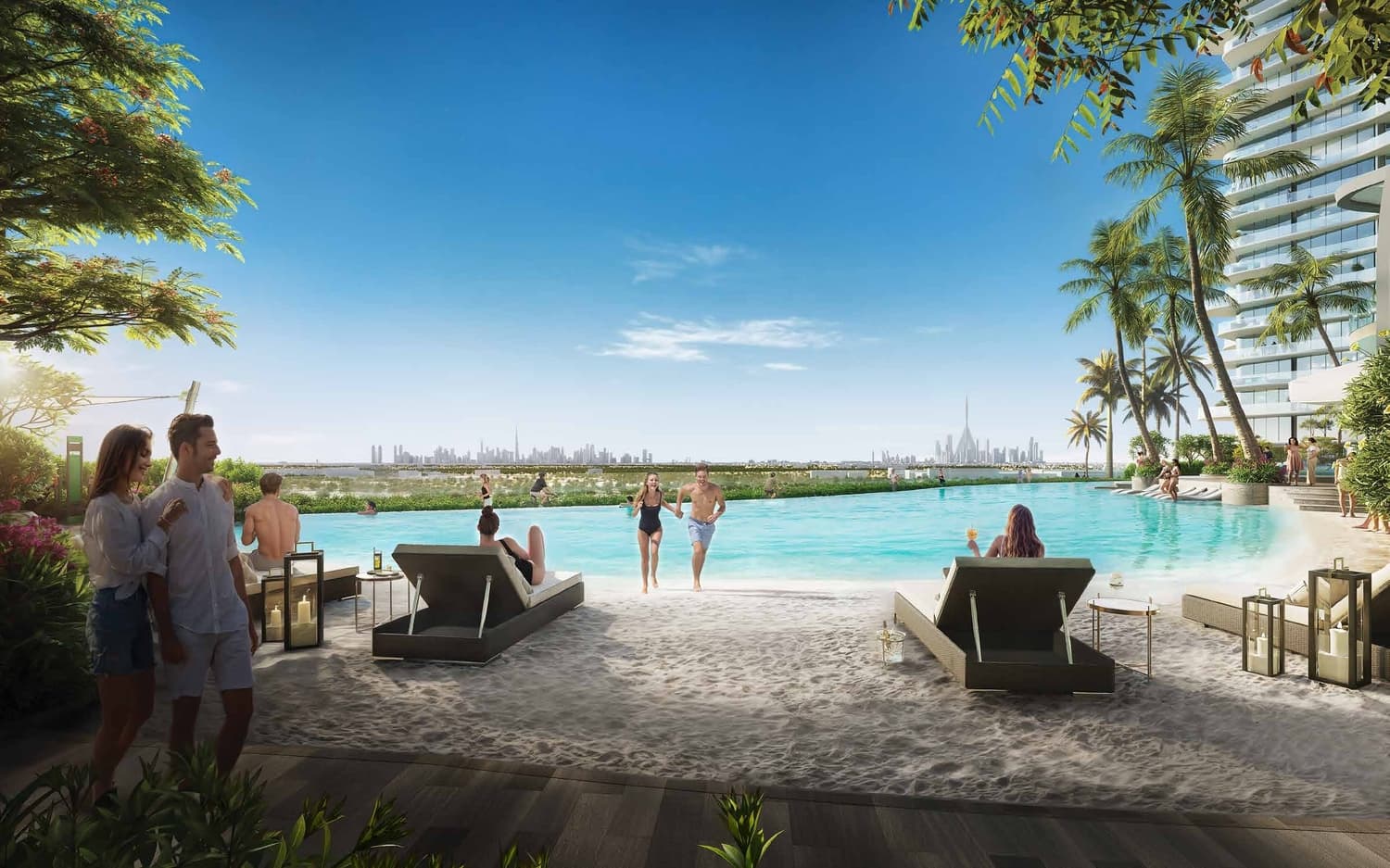 Laguna Residence amenity Viewing Deck With Lounge - City Of Arabia, Dubai - by One Development