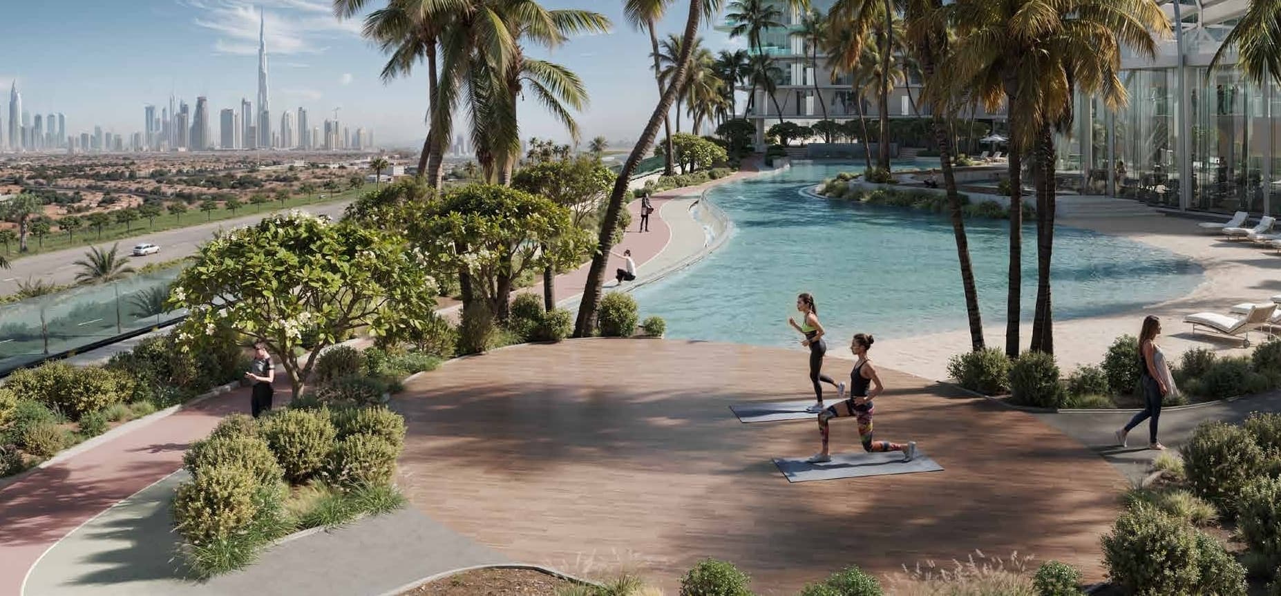 Laguna Residence amenity Yoga Zone & Aerobics Area - City Of Arabia, Dubai - by One Development