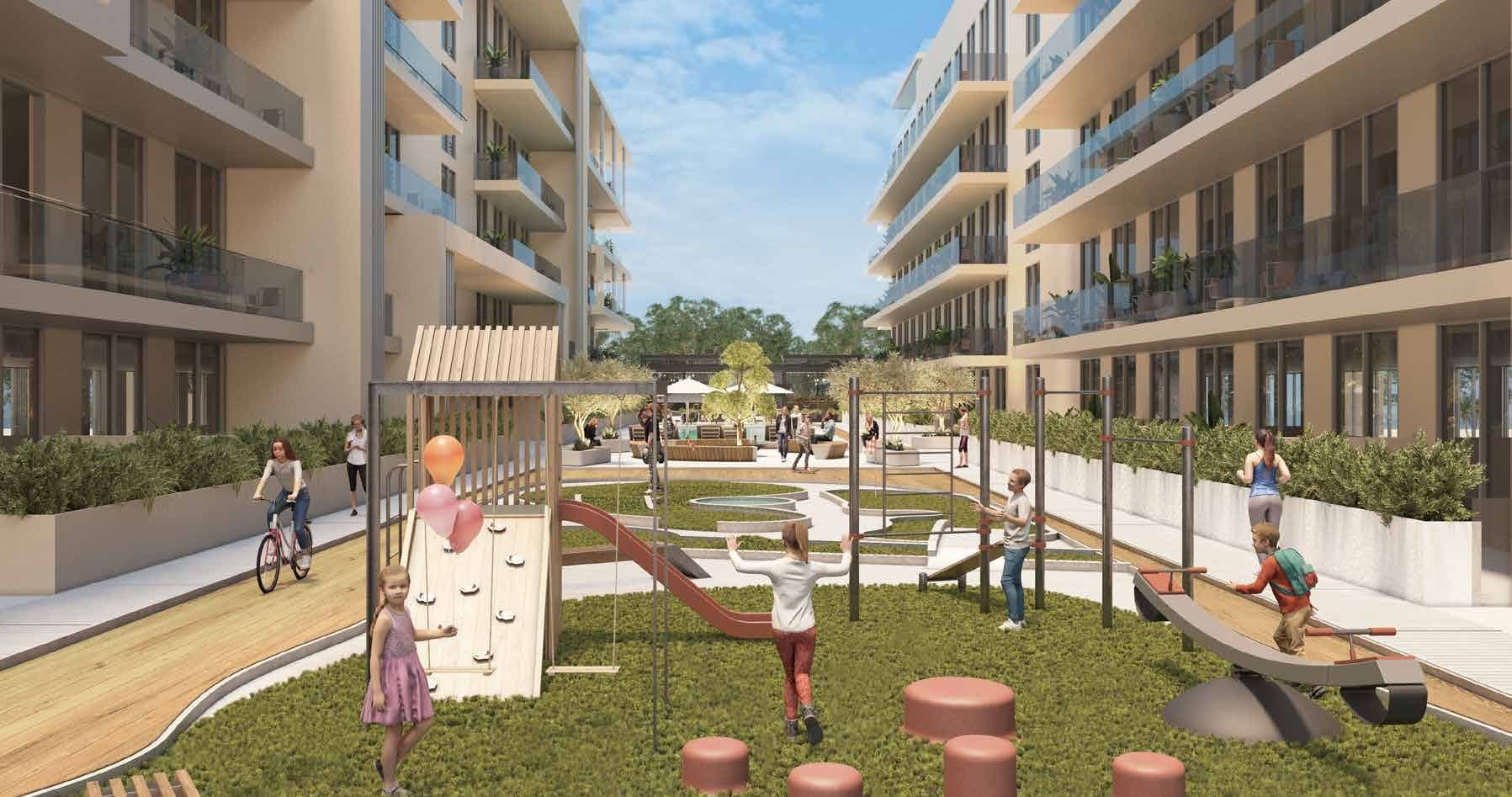Laya Courtyard amenity Kids’ Play Area in Dubai Studio City, Dubai, by Laya Developers (Akshara Global)