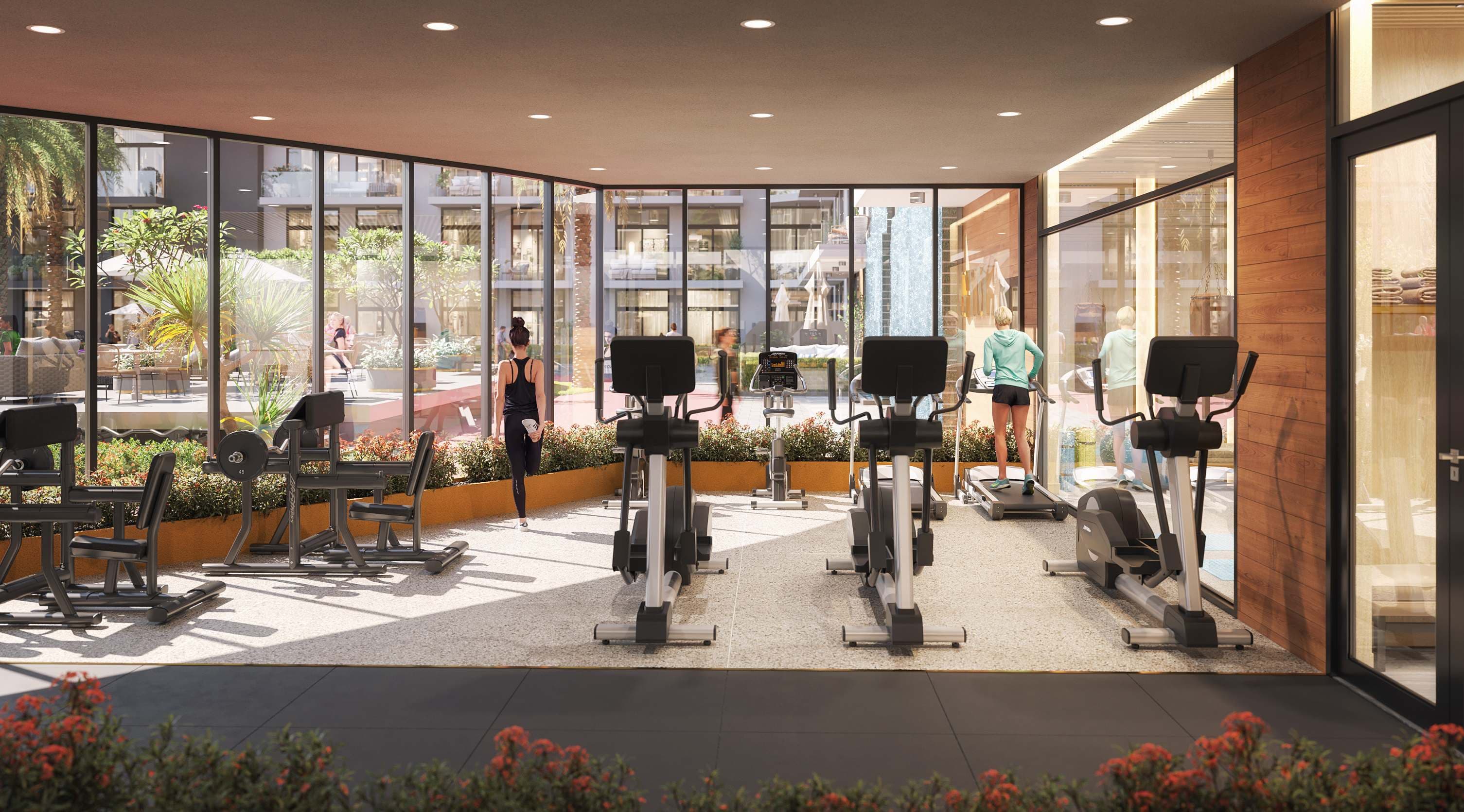 Laya Heights amenity State-Of-The-Art Indoors And Outdoor Gym - Dubai Studio City, Dubai - by Laya Developers (Akshara Global)
