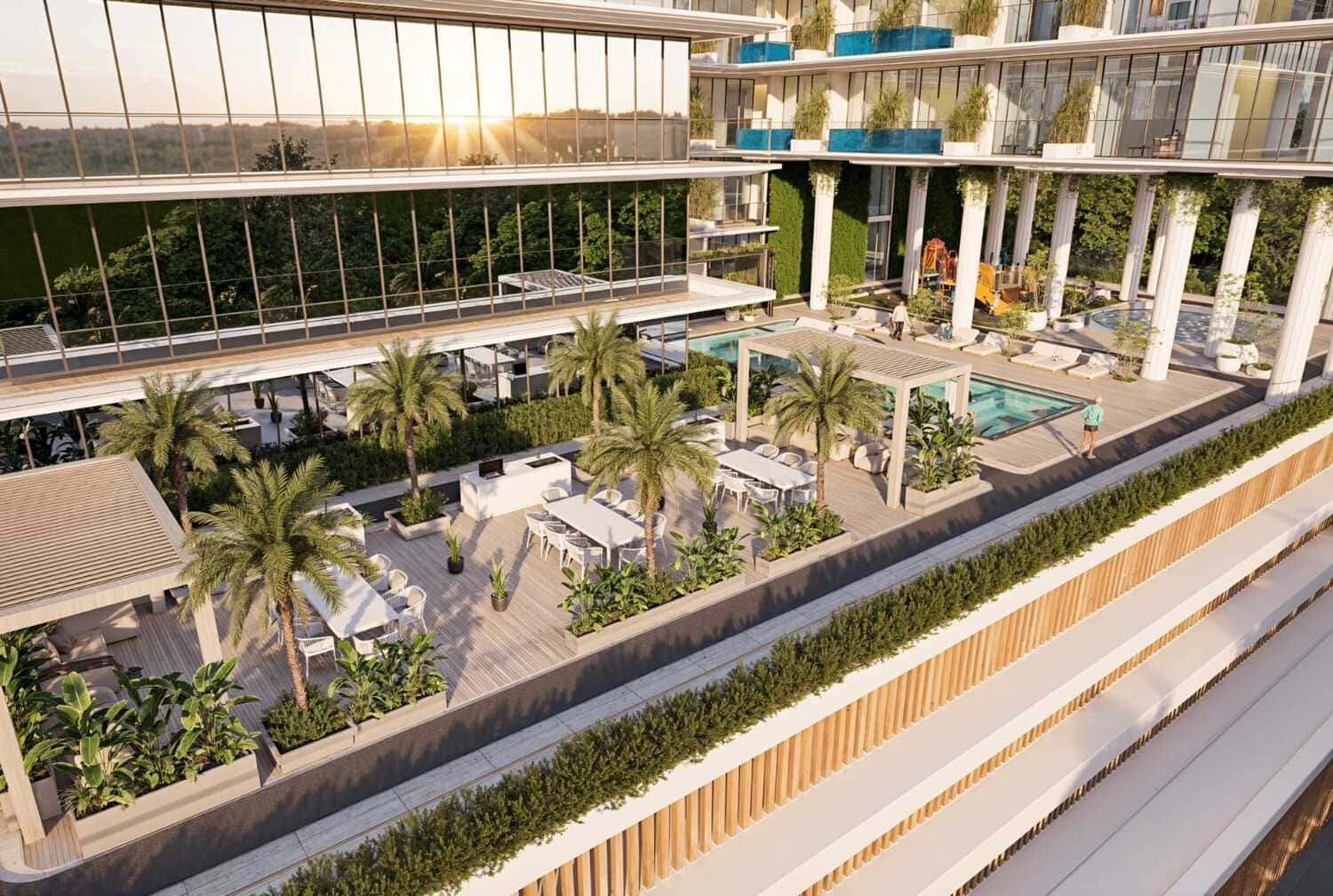 Lazord by Lapis Phases 1 and 2 amenity Bbq Area - Majan, Dubai - by Lapis Properties