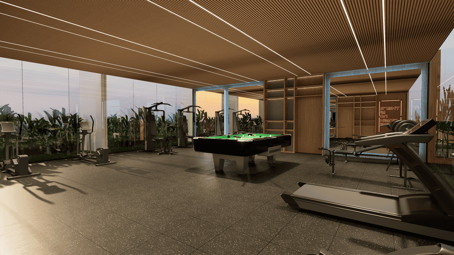 Lazord by Lapis Phases 1 and 2 amenity Indoor Gym in Majan, Dubai, by Lapis Properties