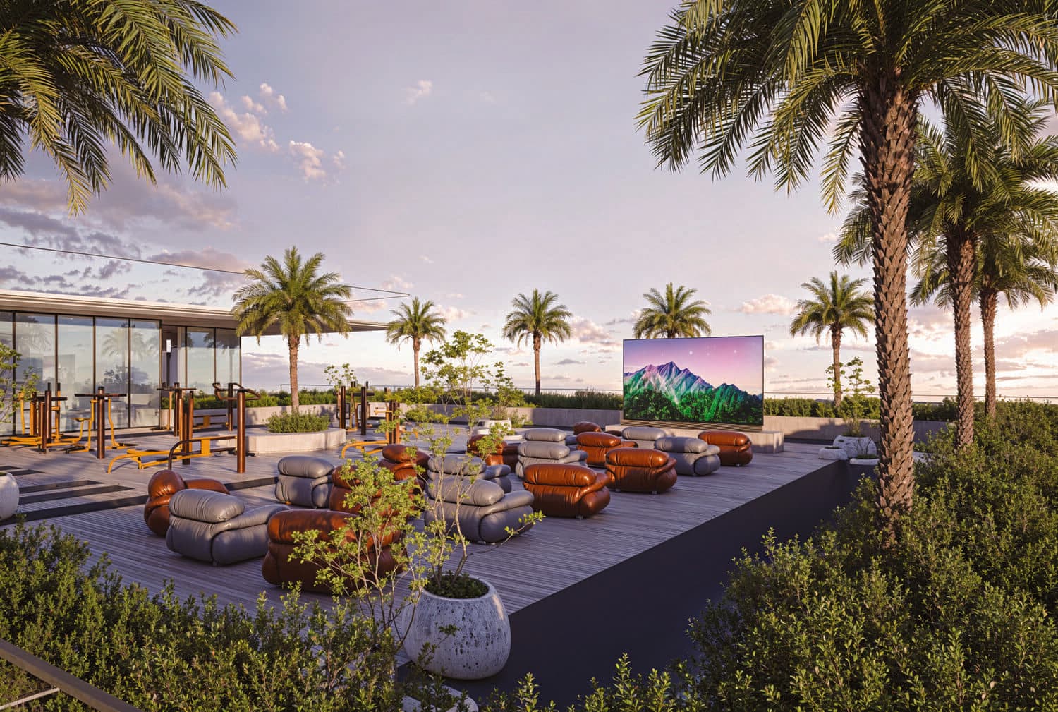 Lazord by Lapis Phases 1 and 2 amenity Outdoor Cinema - Majan, Dubai - by Lapis Properties